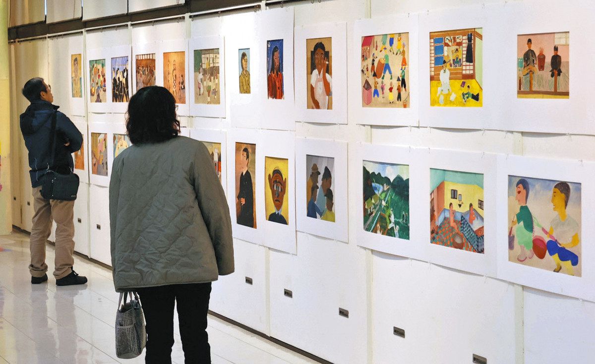 児童画研究の第一人者 故木水さん振り返る 出身の鯖江で作品展示：日刊