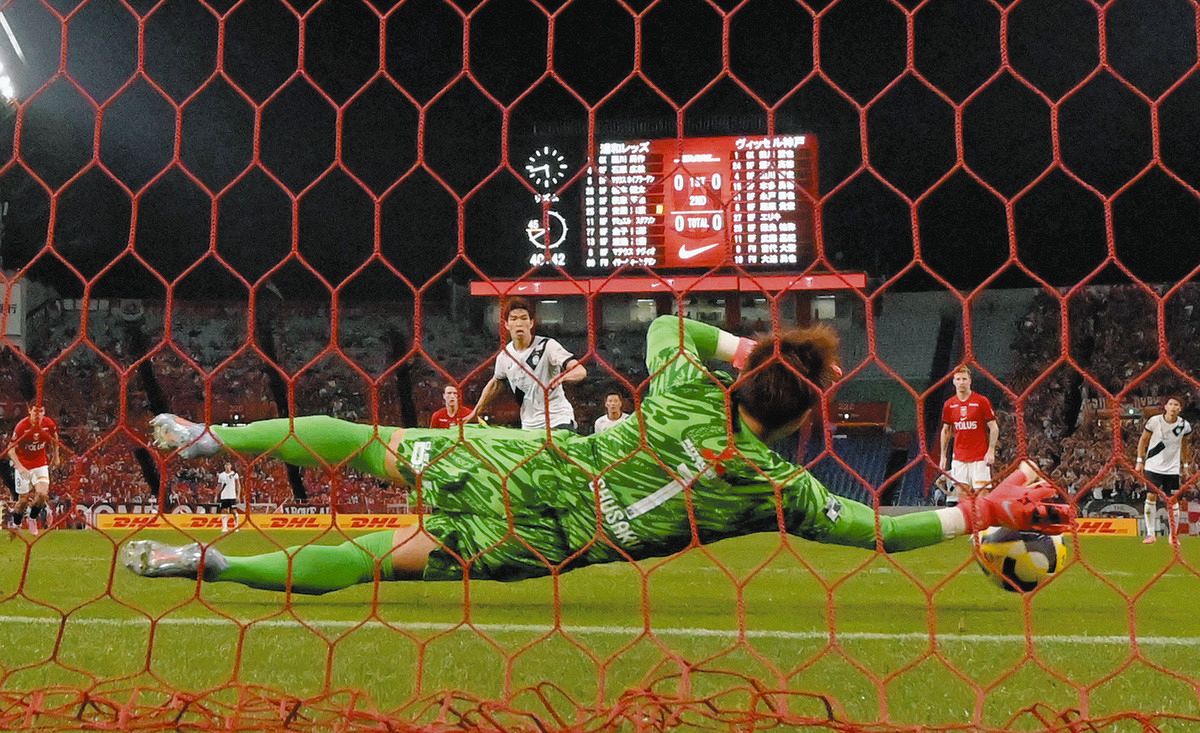 浦和・GK西川周作、「同じところに蹴ってきそうだな」 神戸FW宮代大聖