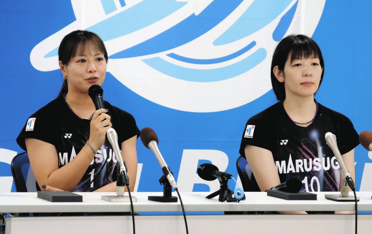 時折涙を見せ…バドミントン「フクヒロ」がペア解消 女子ダブルス