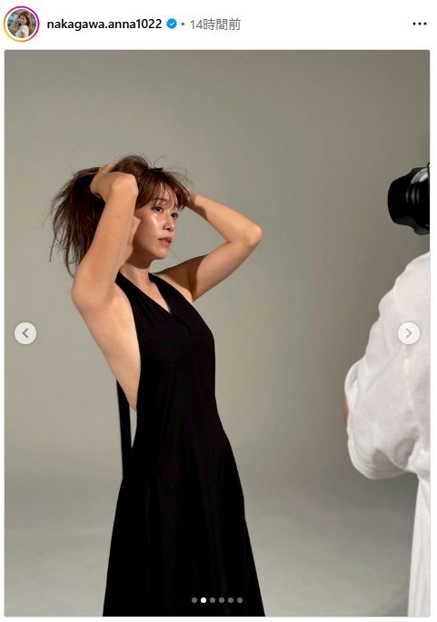中川安奈アナの公式インスタグラムより