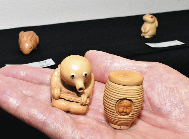 根付 虎 石川 木製 提物 根付 石川銘 蛙 蝸牛 蜘蛛 昆虫 彫刻 木彫