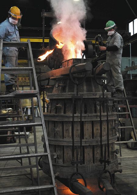 梵鐘の「初吹き」 コロナ退散祈り 高岡銅器「老子製作所」：北陸中日