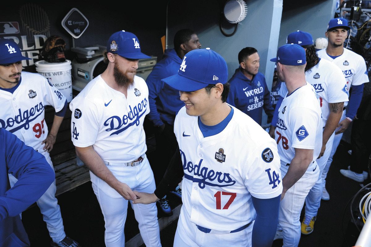 大谷翔平 LAドジャースユニフォーム2024 ワールドシリーズ すぐれ