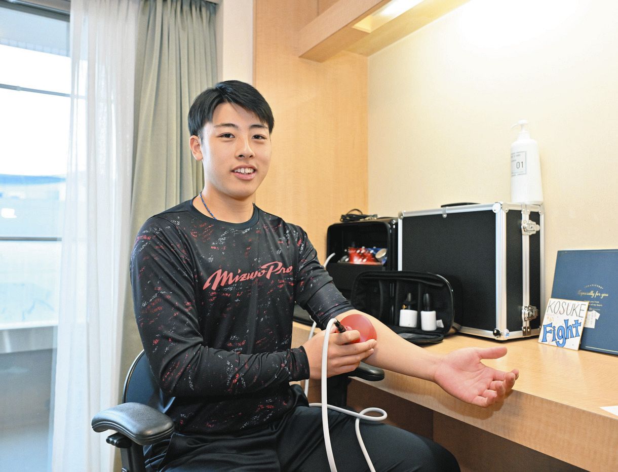 中日5位・高橋幸佑、体のケアへ投資惜しまず！150万円機器