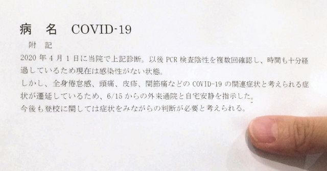 コロナ後遺症の恐れ 陰性後も続く息切れ 動悸 倦怠感 味覚障害 中日新聞web