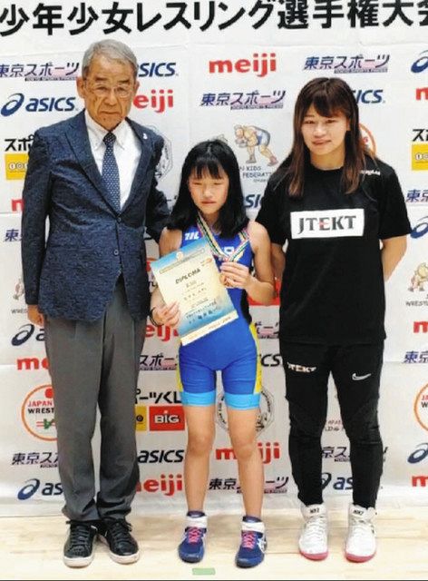 全国少年少女レスリング 佐々木さん（朝霧台小4）3位：北陸中日新聞Web