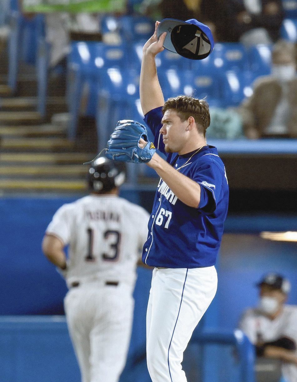 中日】ありがとう加藤翔平！オスナの風に乗った打球をスーパーキャッチ