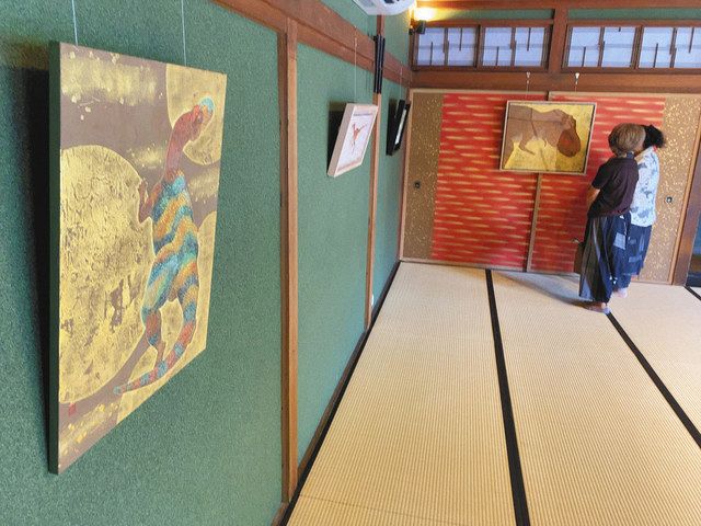 日本画恐竜展 王国 で開催 関東圏中心のイベント 勝山の新種など題材５３点 日刊県民福井web