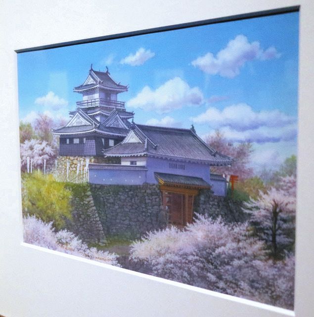 絵画 城の絵　風景画 山本二三さん死去 特別展が浜松市美術館で開催中 3月に描き