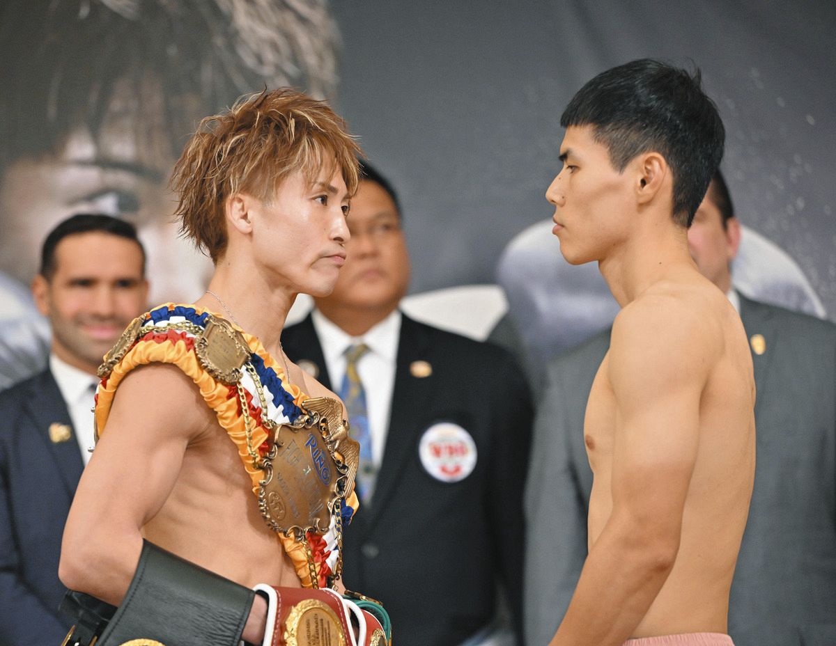 井上尚弥、急きょ代役の挑戦者・金芸俊と「フェースオフ」13秒 前日