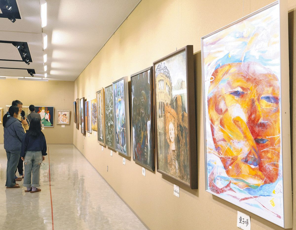 天龍を愛した美術家・鎌倉正之さんの遺作展 29日まで、村郷土美術館