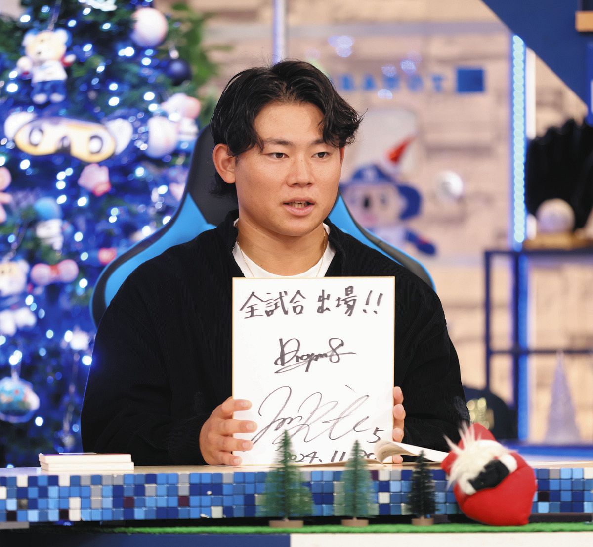 中日・村松開人、体調に合わせた”七色献立計画”で目標の「全試合出場