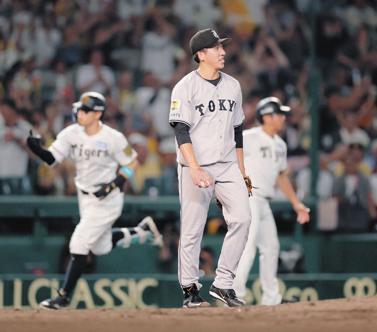 巨人・大勢、今季ワーストの1試合2被弾 阪神・森下に19号ソロ、佐藤輝