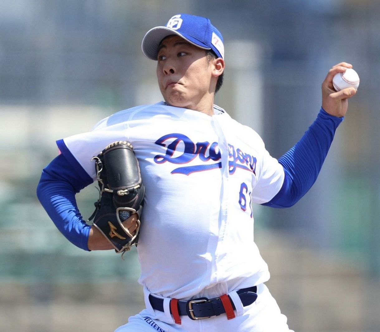 中日2軍】高橋幸佑、大商大との練習試合で先発し5回1失点 7安打許すも