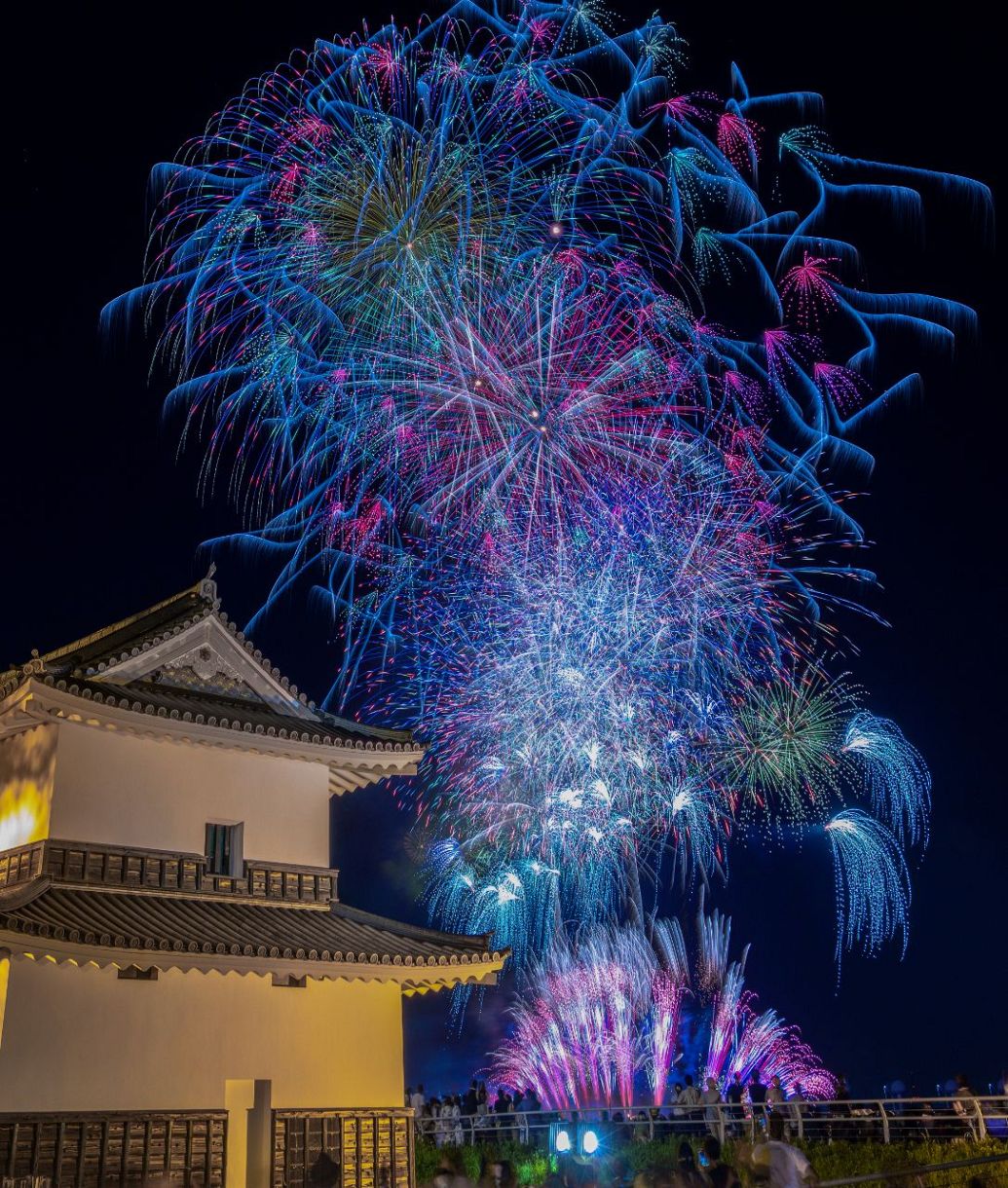 動画・写真特集】揖斐川河畔に1万発、桑名水郷花火大会 目玉は直径480