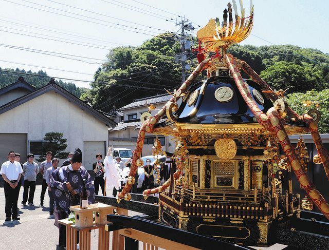 秋祭りみこし ３４年ぶりぴかぴか 七尾 大田で修繕奉告祭 北陸中日新聞web