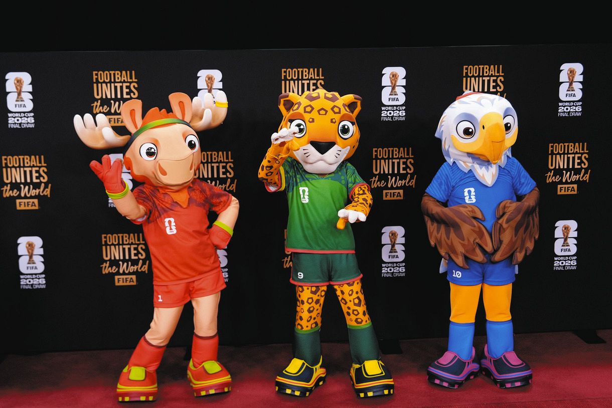 ◇2026ワールドカップ、3つの公式マスコットキャラクター【写真】：中 