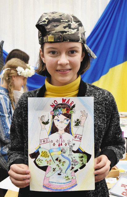 戦争はダメ」ウクライナへの思いを絵に 在日の子ら描き、寄付も