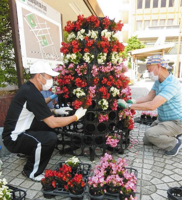 南砺花いっぱい 心も豊かに 市内３駅前で苗植え 北陸中日新聞web