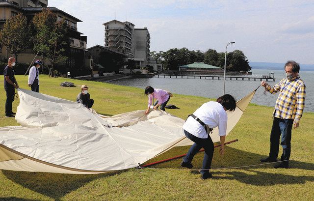 和倉に新観光スタイルを キャンプ満喫 宿泊は旅館で 北陸中日新聞web