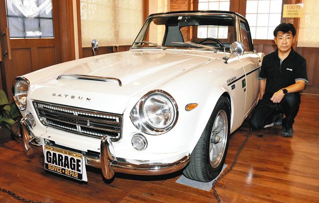 68年式「フェアレディ」に会えるカフェ 稲沢・ガレージ、旧車