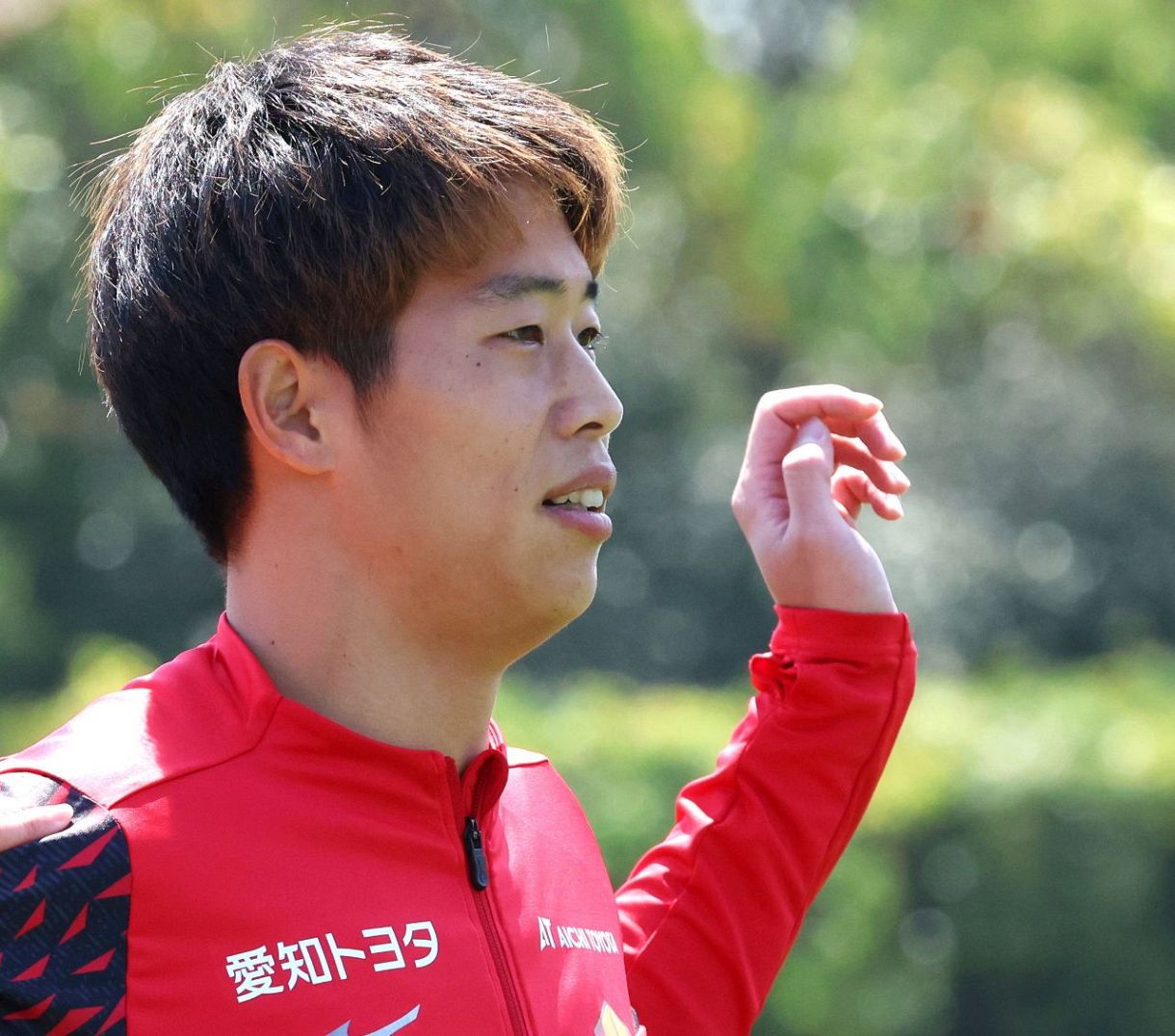 ◇名古屋グランパス C大阪戦に向け調整 4月3日の練習冒頭の様子