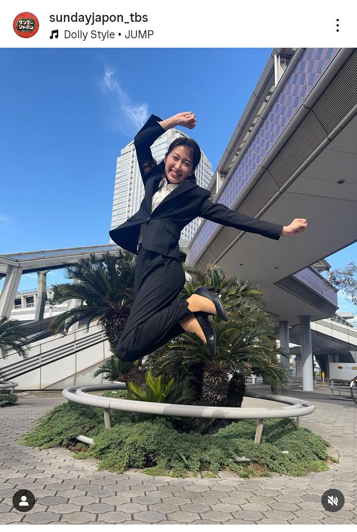 ◇TBS・佐々木舞音アナ、驚異のジャンプ力【実際の投稿】：中日