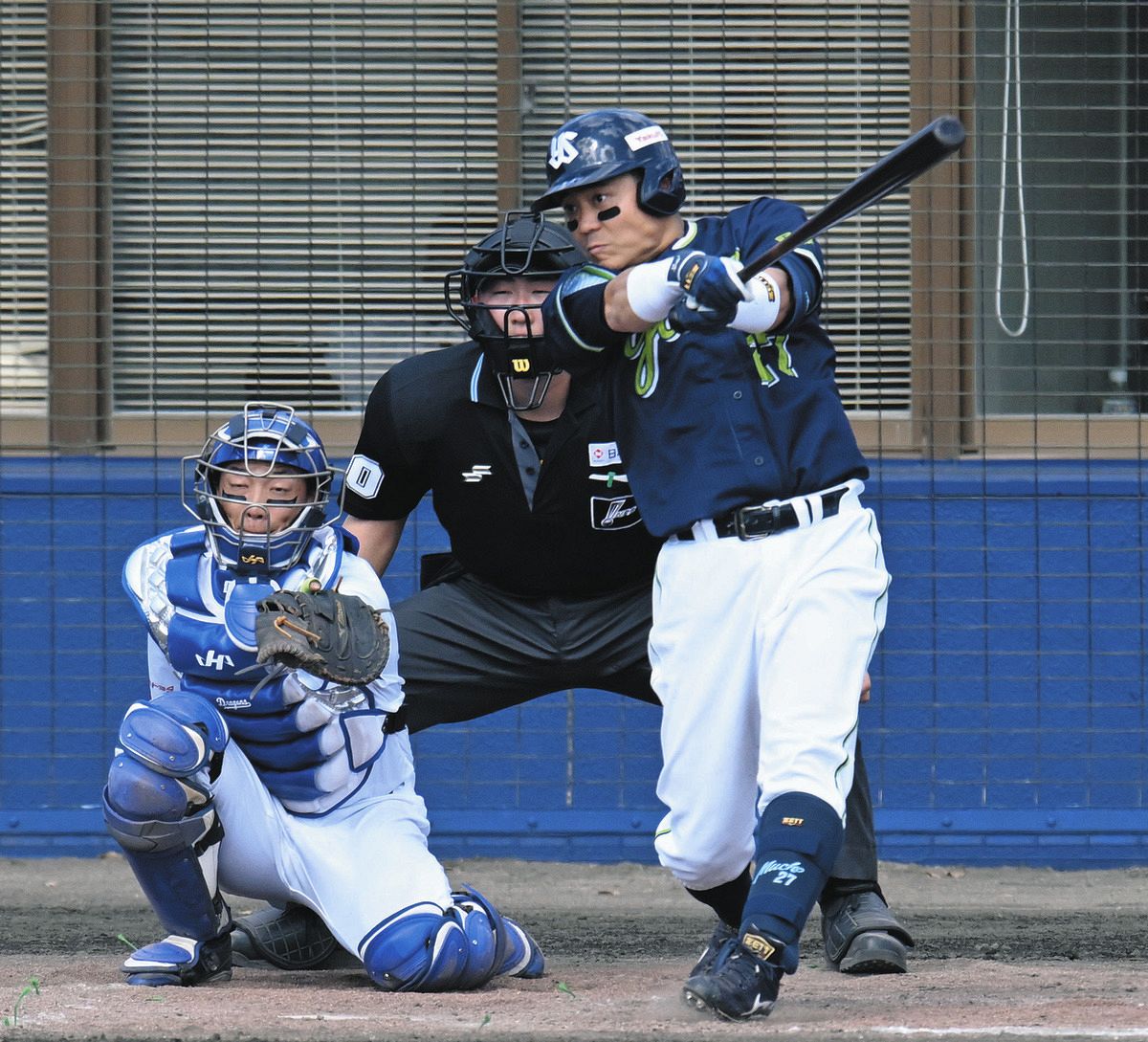 ヤクルト・中村悠平「打たせてくれたのかな」中日・高橋宏斗から右翼線