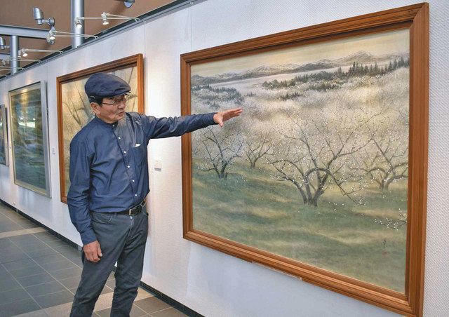 日本画家 村上茶山さん 功績振り返る パレア若狭 ゆかりの作家展も