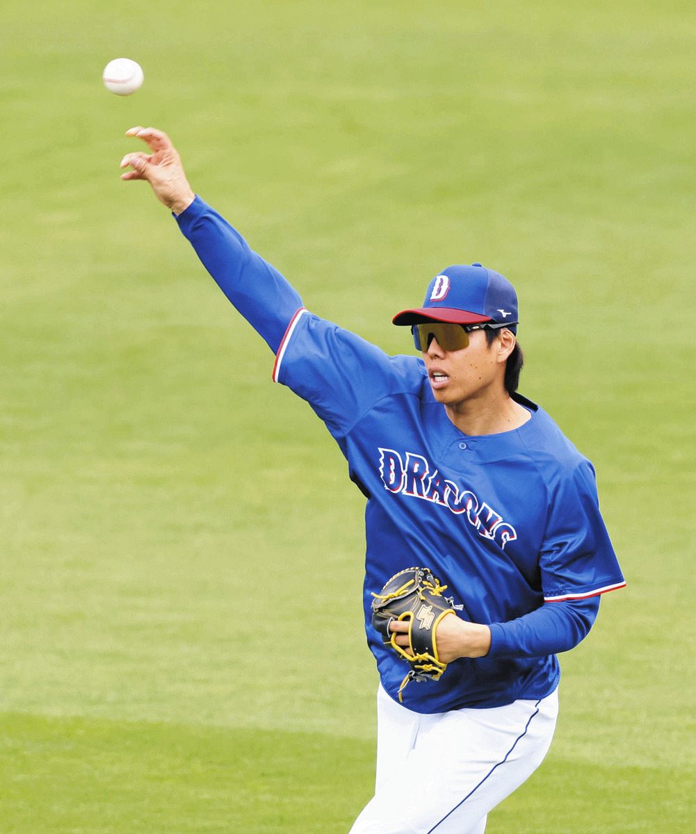 中日・杉浦稔大、祖父江大輔さんのように勝利に貢献！ 背番号33を