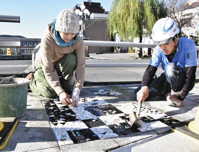 セラミックバレー 東濃可児は陶磁器の里 白黒タイル 遺志を形に 中日新聞web