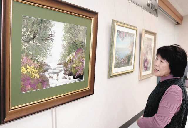 押し花で風景アート 穴水の池田さん作品展：北陸中日新聞Web