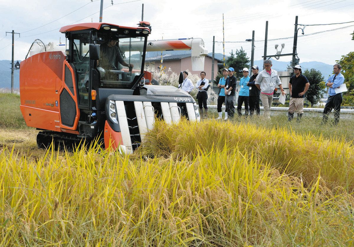 寒冷地の米作り、省力化に期待 JAひだなど「湛水土壌中直播」実証実験
