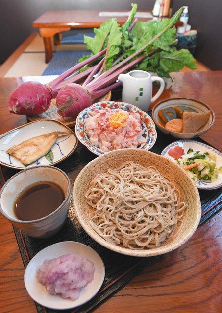 そばでアカカンバ堪能 さくら御膳 「そば処又八庵」 敦賀市杉箸79