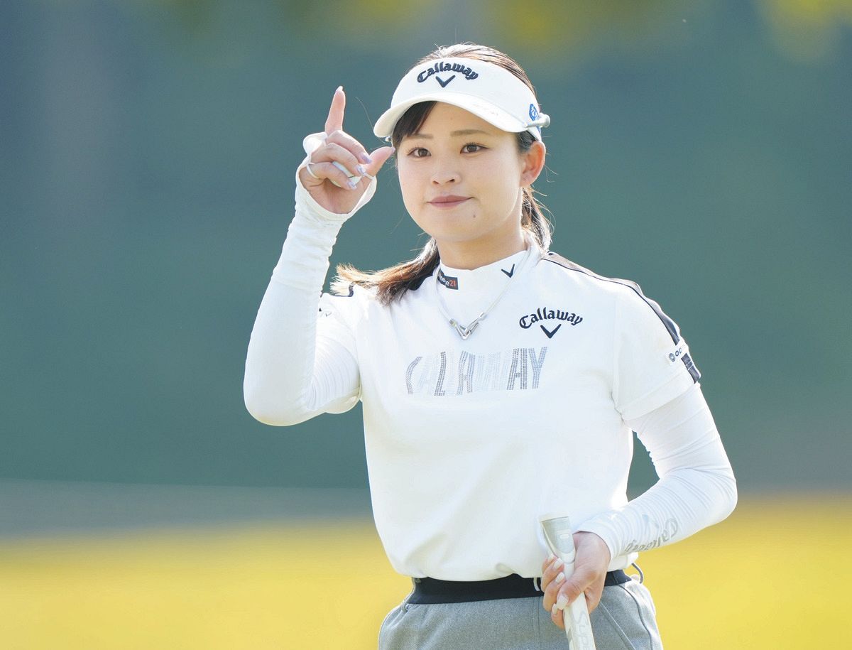 政田夢乃選手　ネームボール 女子ゴルフ】政田夢乃、「入ってくれれば良かったのに」ホールインワン