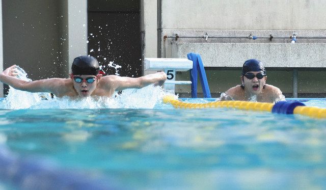 さあ プールの季節 天龍中で泳ぎ初め 中日新聞web