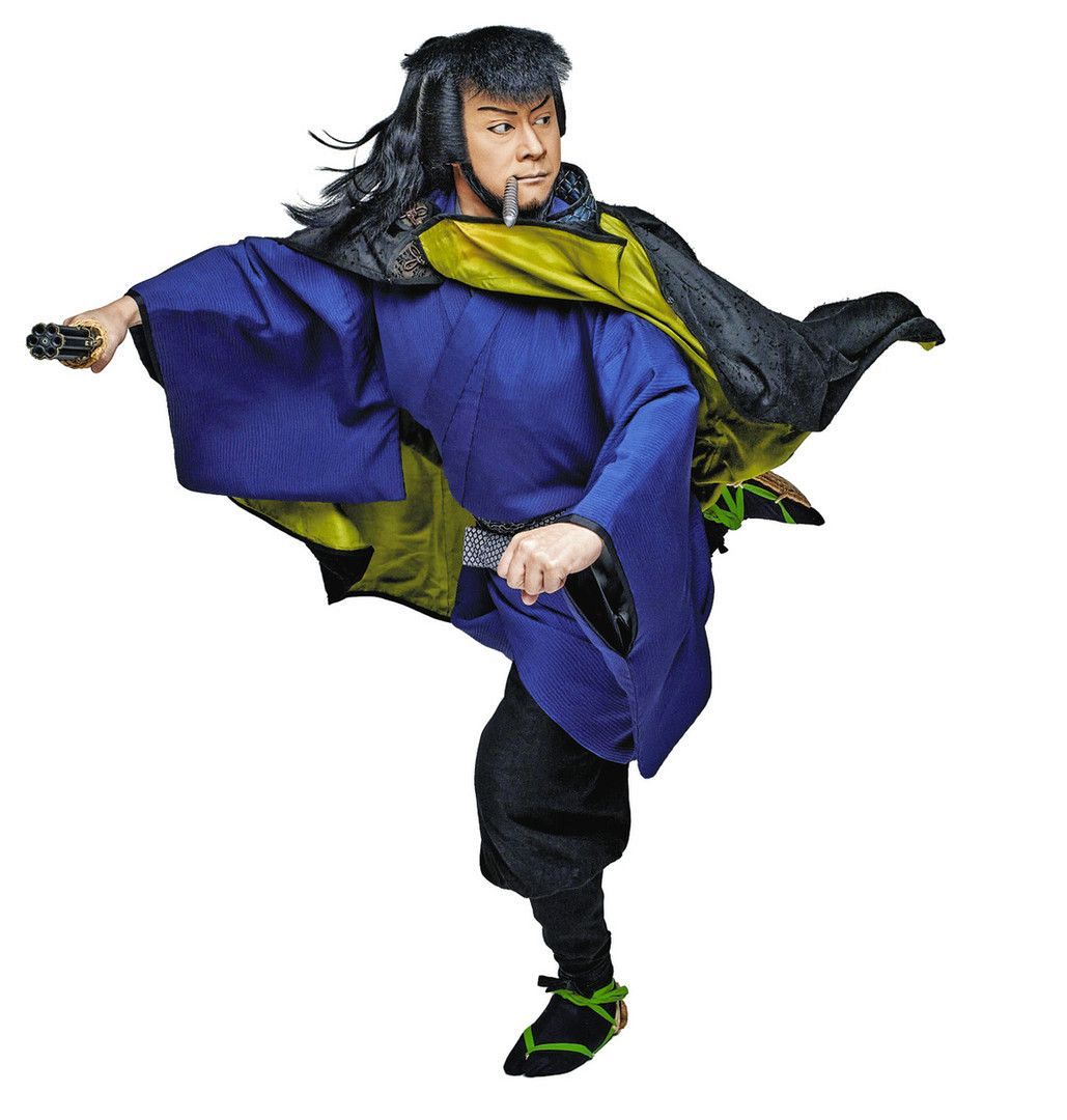 「流白浪煌星」で次元大介を演じる筆者ⓒモンキー・パンチⓒ松竹