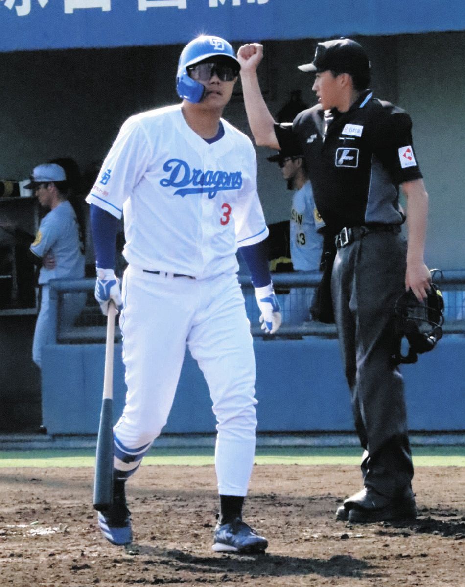 中日2軍】高橋周平が今季初めて実戦出場、3打席で無安打2三振「来週