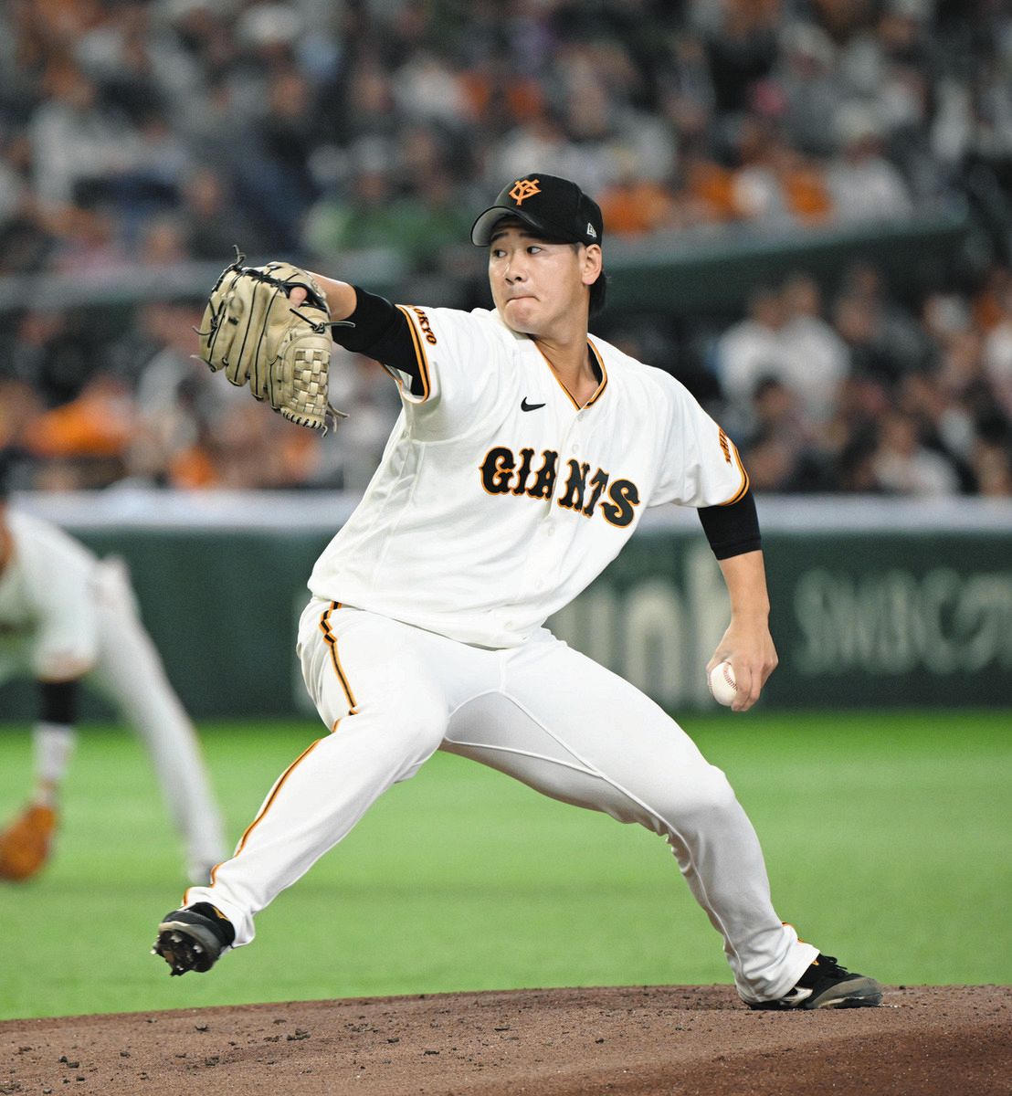 巨人・井上温大、6イニング2失点も打線沈黙で今季初黒星 追加点奪われ