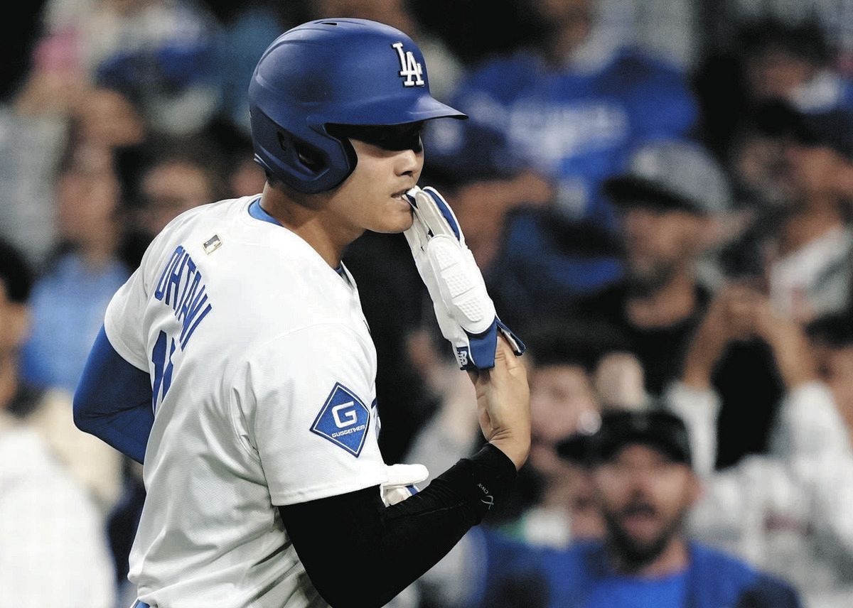 大谷翔平、第1打席は四球、6戦連続出塁、T・ヘルナンデスの先制2ランで 
