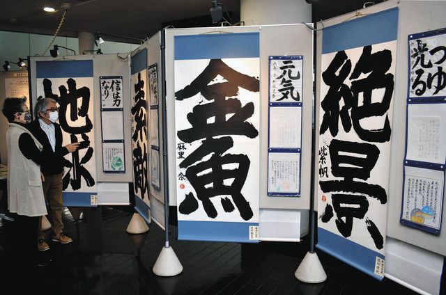 書道作品 解せる 初春 墨字 〈書道六段 自作〉