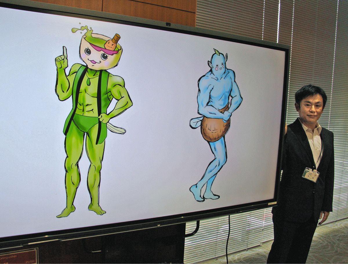 抹茶も鰻もムッキムキ、西尾市に新キャラ爆誕 ふるさと納税PRへ「いいね！」求む：中日新聞Web