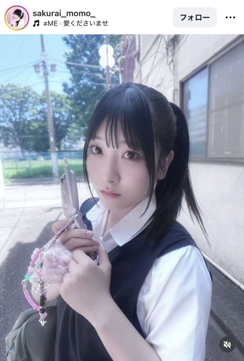実際の投稿】櫻井もも、激変「いつもと雰囲気違って可愛すぎる」：中日