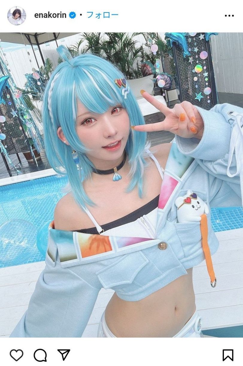 ◇えなこ、「スタイル抜群」人気VTuberコスプレ【写真】：中日スポーツ・東京中日スポーツ