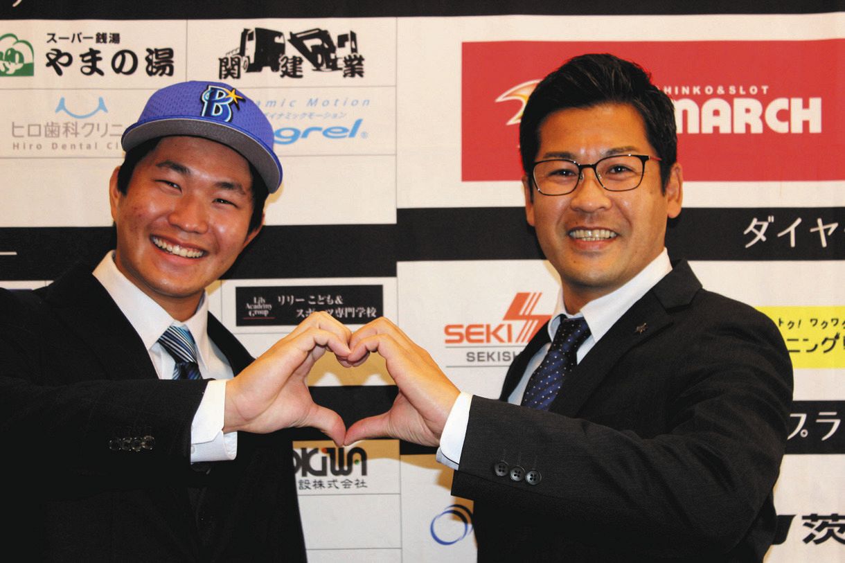 Dena 目指せ又吉 育成3位指名 リーグ茨城の大橋が仮契約 Fa宣言の野手1号はいただきたい 中日スポーツ 東京中日スポーツ