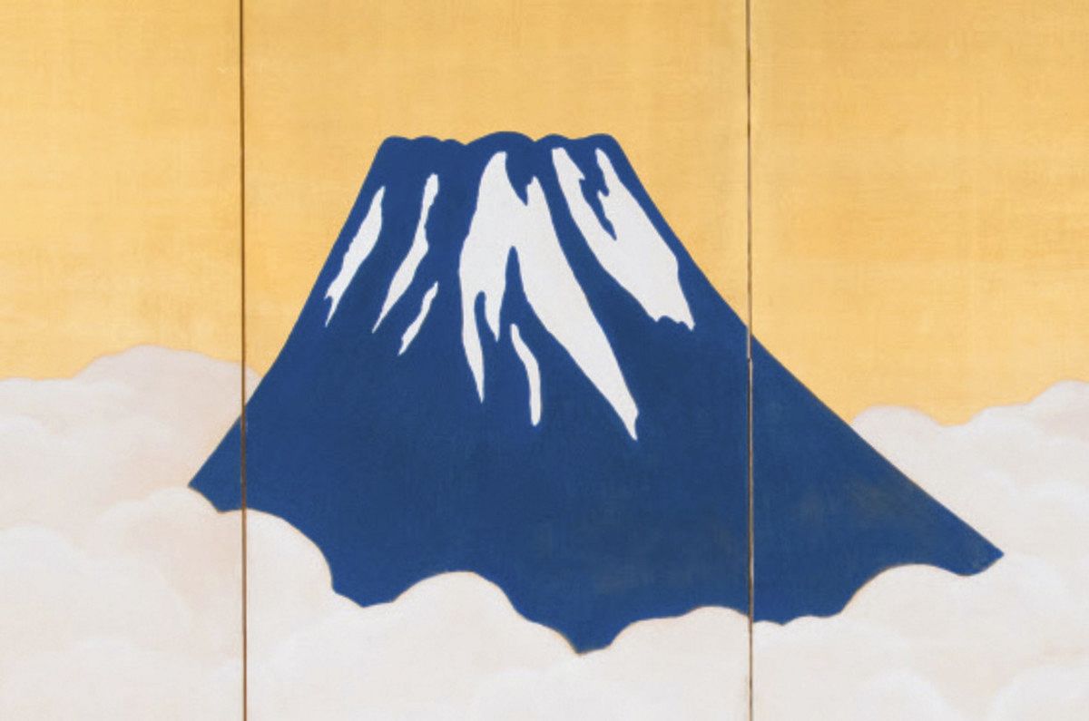 大観のリトグラフ(曙色)山海二題の一点横山大観・岡倉天心 横山大観