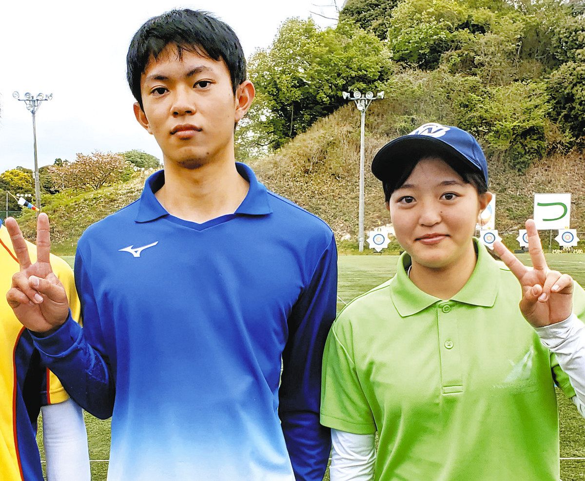中田楓 アーチェリーの世界大会、兄妹でメダルを 湖南の田中瑞季さんと兄・楓