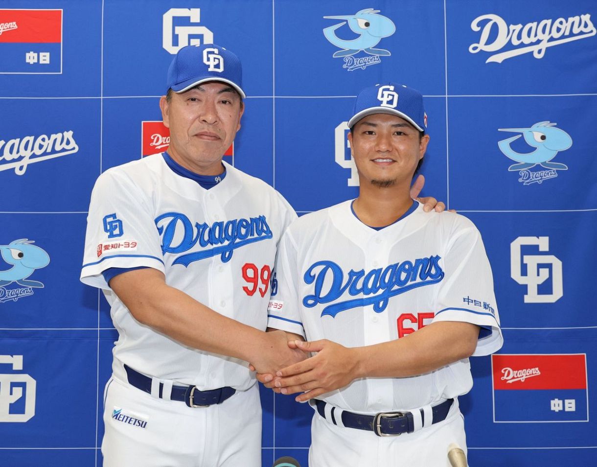 中日】井上監督「きょう使います」佐藤龍世は新天地での活躍を誓う