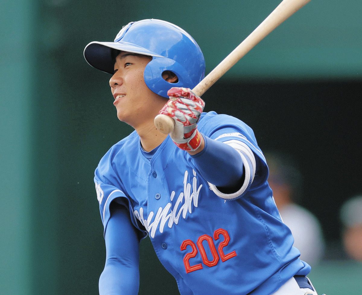 中日2軍】育成1位・中村奈一輝、広角に打ち分け初の3安打「気を抜かず