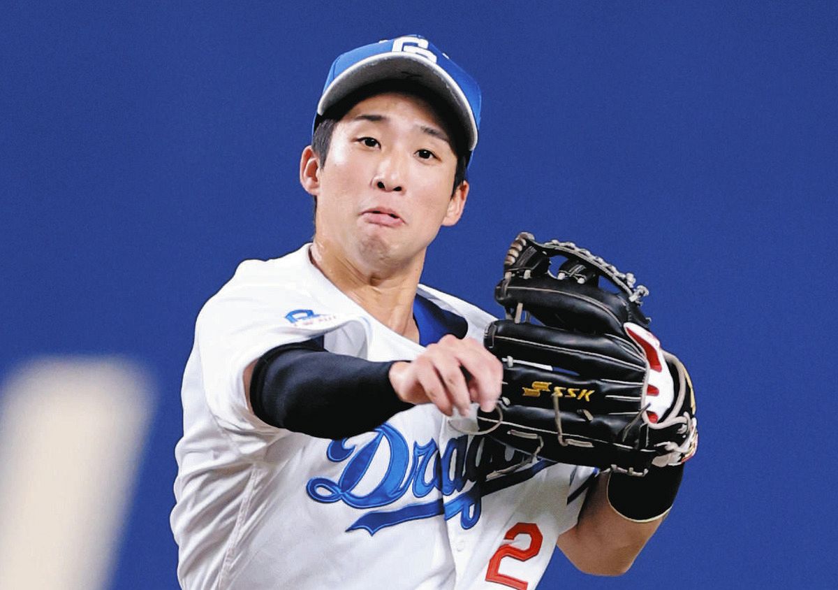 中日・田中幹也、またも出た！忍者守備 DeNAフォードの一、二塁間を